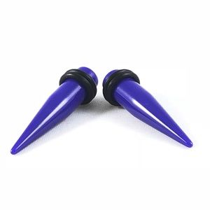 0-2-6-12g BOGO Purple Acrylic Acrylic Ear Tapers